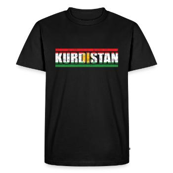 Kurdistan - T-shirt Premium bio Homme - noir - Devant - Nico (187cm)