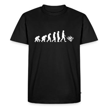 Coral marine animal evolution of humans animals - Men's Premium Organic T-Shirt - black - Front - Nico (187cm)