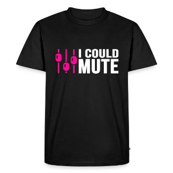 DJ Music Mixage Audio Mixeur Audio Analogique Disco - T-shirt Premium bio Homme - noir - Devant - Nico (187cm)
