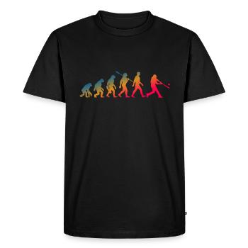 Evolution Baseball Batteur - T-shirt Premium bio Homme - noir - Devant - Nico (187cm)