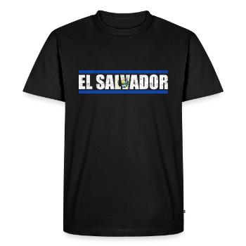 El Salvador - Men's Premium Organic T-Shirt - black - Front - Nico (187cm)