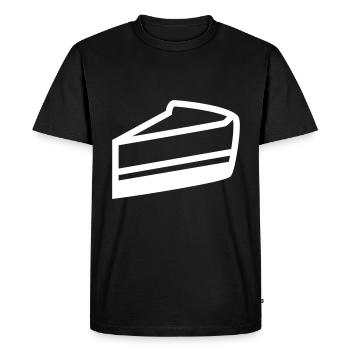 Gâteau au fromage - T-shirt Premium bio Homme - noir - Devant - Nico (187cm)