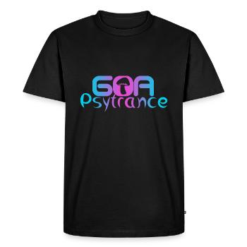 Goa Psytrance Psy - T-shirt Premium bio Homme - noir - Devant - Nico (187cm)