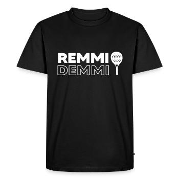 Padel tennis Padel Joueur de tennis Padel - T-shirt Premium bio Homme - noir - Devant - Nico (187cm)