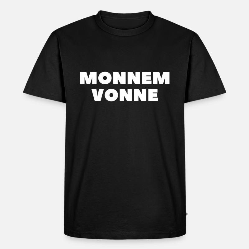 Mannheim Monnem vonne - Männer Premium Bio T-Shirt - Schwarz