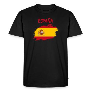 Espagne Drapeau espagnol Championnat d'Europe - T-shirt Premium bio Homme - noir - Devant - Nico (187cm)