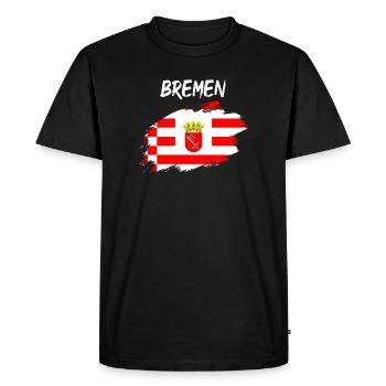 Brême - T-shirt Premium bio Homme - noir - Devant - Nico (187cm)