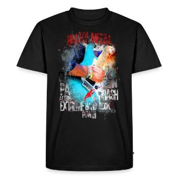 Heavy Metal - T-shirt Premium bio Homme - noir - Devant - Nico (187cm)