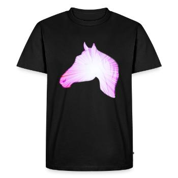 Chevaux sauvages cheval sauvage monte haras cadeau cavalier - T-shirt Premium bio Homme - noir - Devant - Nico (187cm)