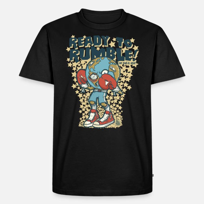 Ready to rumble - Männer Premium Bio T-Shirt - Schwarz