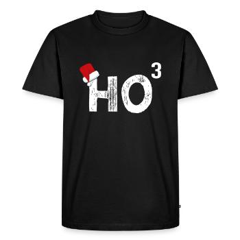 HoHoHo (ch) 3 en blanc - T-shirt Premium bio Homme - noir - Devant - Nico (187cm)