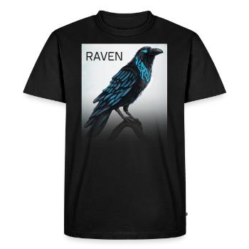 Odin's raven - Men's Premium Organic T-Shirt - black - Front - Nico (187cm)
