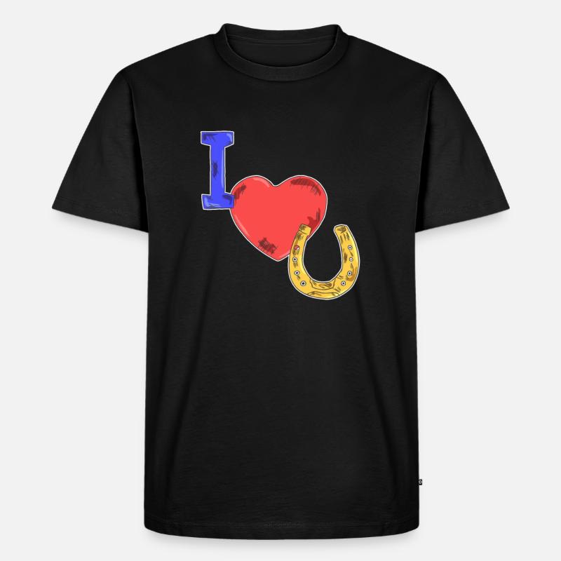 Horses gift idea - Men's Premium Organic T-Shirt - black