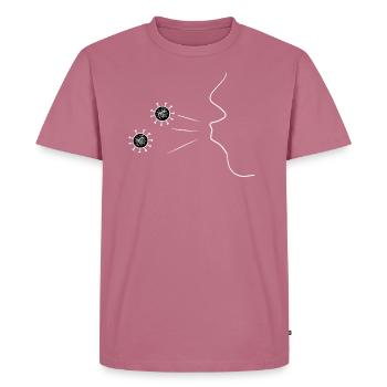 Virus corona - T-shirt Premium bio Homme - mauve - Devant - Nico (187cm)