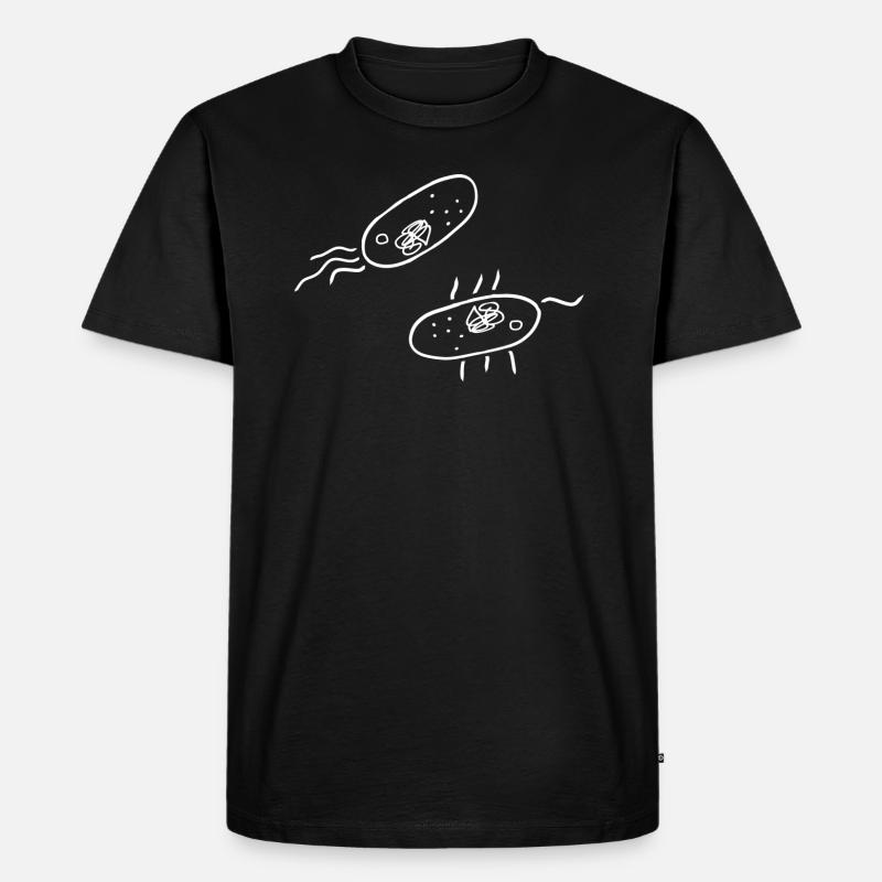Bakterien Wissenschaft - Männer Premium Bio T-Shirt - Schwarz