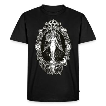 La petite amie de Baphomet - T-shirt Premium bio Homme - noir - Devant - Nico (187cm)
