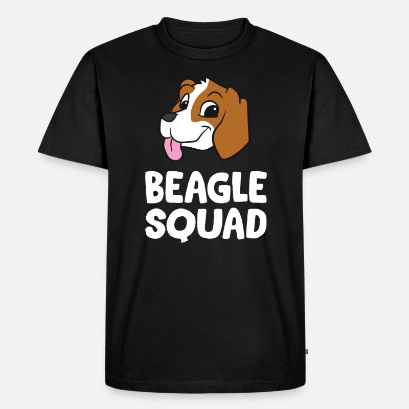 Beagle - Beagle Squad - Männer Premium Bio T-Shirt - Schwarz