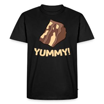 Gâteau marbré - Yummy! - T-shirt Premium bio Homme - noir - Devant - Nico (187cm)