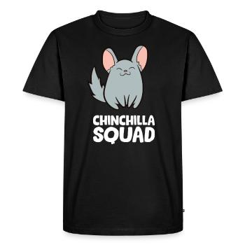 Chinchilla - Escouade de chinchilla - T-shirt Premium bio Homme - noir - Devant - Nico (187cm)