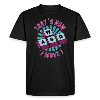 PC Gaming Gamer Gamer Keyboard Online Multiplayer - Men's Premium Organic T-Shirt - black - Front - Nico (187cm)