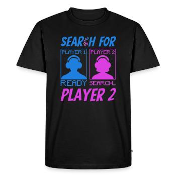 Gamer Boy Gaming Girl Gaming Multiplayer Games - Men's Premium Organic T-Shirt - black - Front - Nico (187cm)