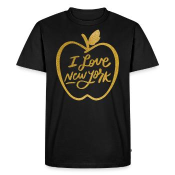 Big Apple I Love New York Souvenirs NYC - T-shirt Premium bio Homme - noir - Devant - Nico (187cm)