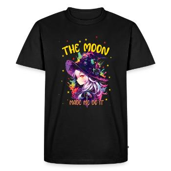Halloween Style with Anime Witch Collection - Men's Premium Organic T-Shirt - black - Front - Nico (187cm)