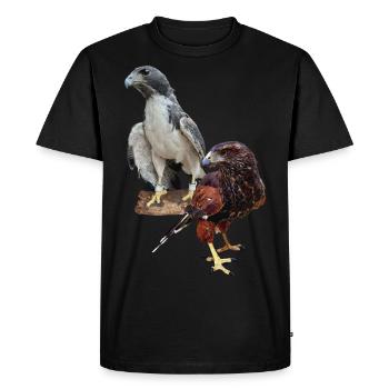 Hawks - Men's Premium Organic T-Shirt - black - Front - Nico (187cm)