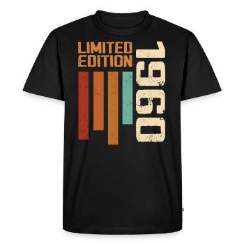 Vintage 1960's Retro 1960's Birthday Gift - Men's Premium Organic T-Shirt - black - Front - Nico (187cm)