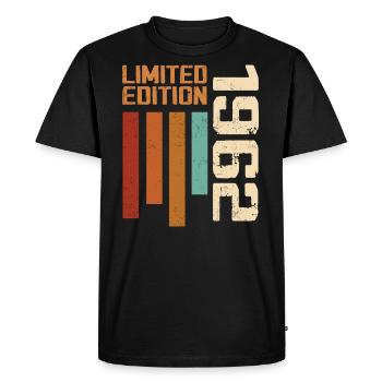 Vintage 1962 Cadeau d’anniversaire 1962 Retro 1962 - T-shirt Premium bio Homme - noir - Devant - Nico (187cm)