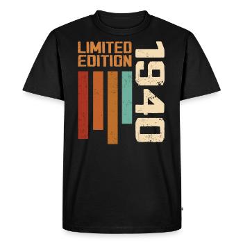 Vintage 1940 Cadeau d’anniversaire 1940 Retro 1940 - T-shirt Premium bio Homme - noir - Devant - Nico (187cm)