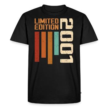 Vintage 2001 Birthday Gift 2001 Retro 2001 - Men's Premium Organic T-Shirt - black - Front - Nico (187cm)