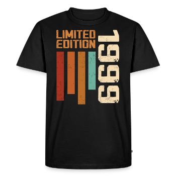 Vintage 1999 Cadeau d’anniversaire 1999 Retro 1999 - T-shirt Premium bio Homme - noir - Devant - Nico (187cm)