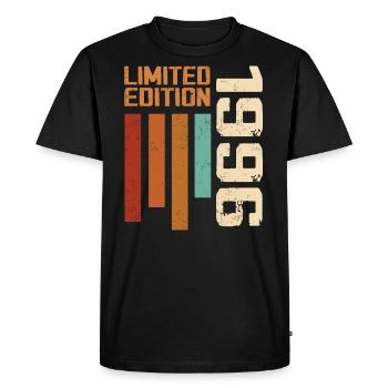 Vintage 1996 Birthday Gift 1996 Retro 1996 - Men's Premium Organic T-Shirt - black - Front - Nico (187cm)