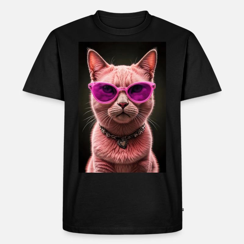 Diva der Katzenwelt - Männer Premium Bio T-Shirt - Schwarz