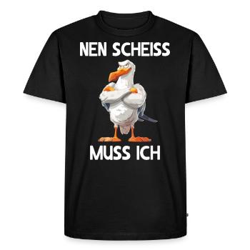 Seagull Seabird I have to fuck - Men's Premium Organic T-Shirt - black - Front - Nico (187cm)