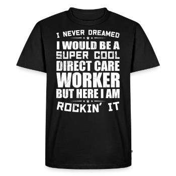 Direct Care Worker Appreciation Direct Care Worker - Men's Premium Organic T-Shirt - black - Front - Nico (187cm)