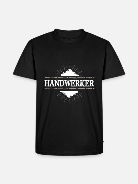Handwerker Beruf - Männer Premium Bio T-Shirt - Schwarz