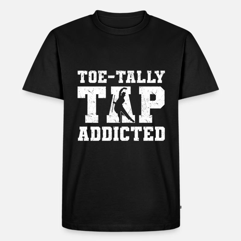 Stepptanz - Männer Premium Bio T-Shirt - Schwarz