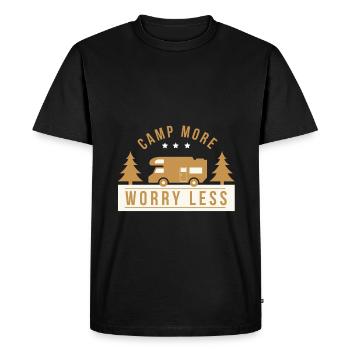 Camper Camping Camper Camping Cadeau - T-shirt Premium bio Homme - noir - Devant - Nico (187cm)