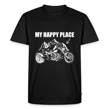 Idées cadeaux Trike | Trikes Trike Rider Moto - T-shirt Premium bio Homme - noir - Devant - Nico (187cm)