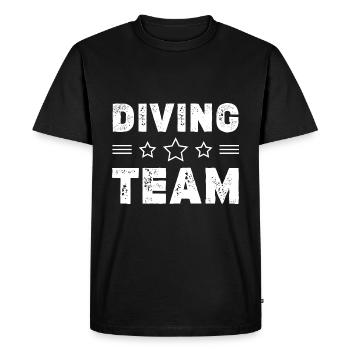 Équipe de plongée - T-shirt Premium bio Homme - noir - Devant - Nico (187cm)