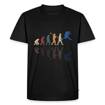 Human Evolution Guitar Band Retro Vintage - T-shirt Premium bio Homme - noir - Devant - Nico (187cm)