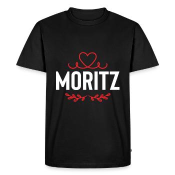 Moritz - T-shirt Premium bio Homme - noir - Devant - Nico (187cm)