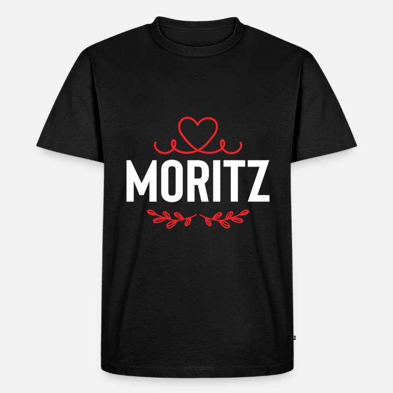 Moritz - Männer Premium Bio T-Shirt - Schwarz