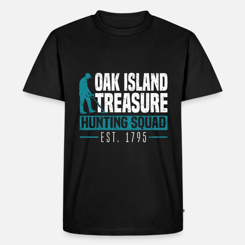 Oak Island - Männer Premium Bio T-Shirt - Schwarz