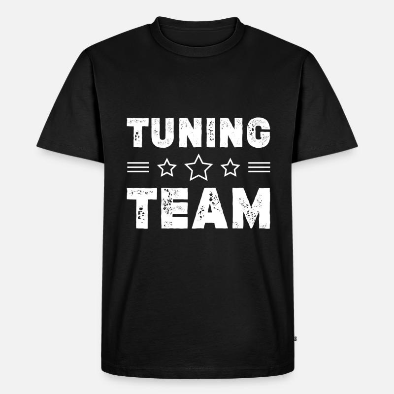 Tuning Team - Männer Premium Bio T-Shirt - Schwarz