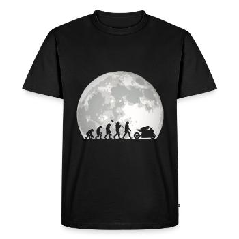 Moto Evolution Vintage Superbike Biker - T-shirt Premium bio Homme - noir - Devant - Nico (187cm)
