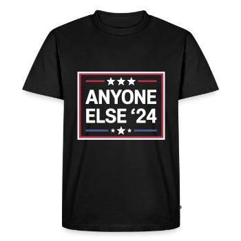 Anyone Else Election 2024 - Men's Premium Organic T-Shirt - black - Front - Nico (187cm)
