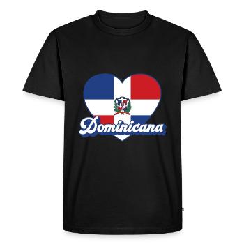 République dominicaine - T-shirt Premium bio Homme - noir - Devant - Nico (187cm)